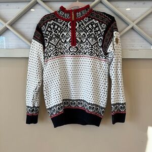 ICEWEAR Baldur Norwegian Cotton Knit Sweater Men's Sz Small 1/4 Zip High Collar